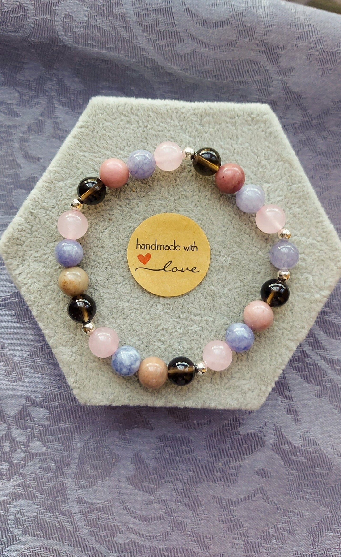 Bereavement, Grief & Loss Support Crystal Gemstone Beaded Bracelet