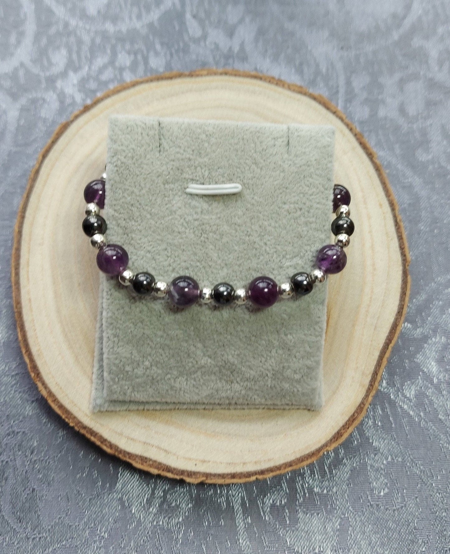 Lapis Lazuli Bio Magnetic Crystal Healing Gemstone Beaded Bracelet for Pain Relief & Metabolism
