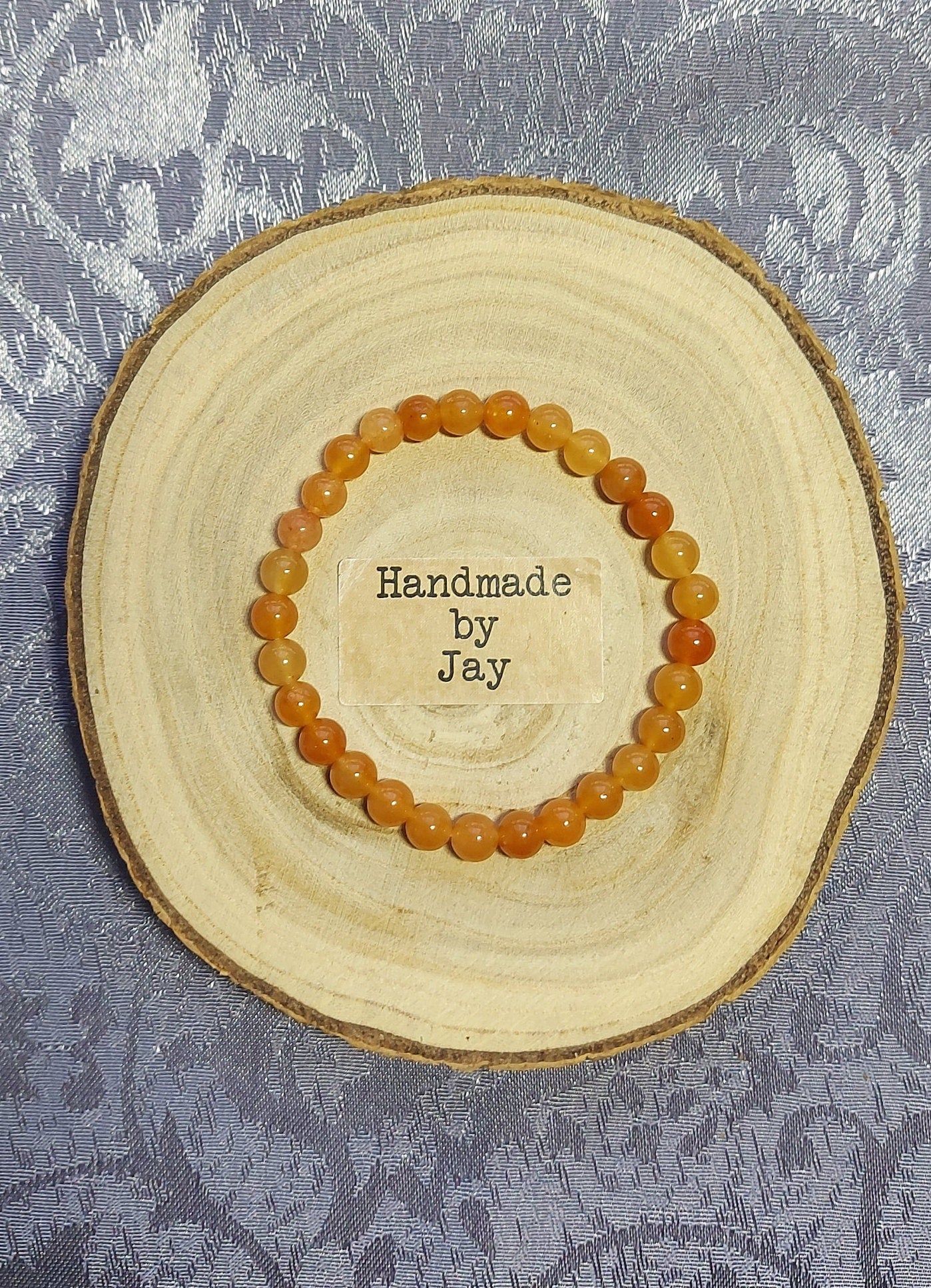 Love, Joy and Energy 6mm Sunstone Crystal Healing Beaded Bracelet