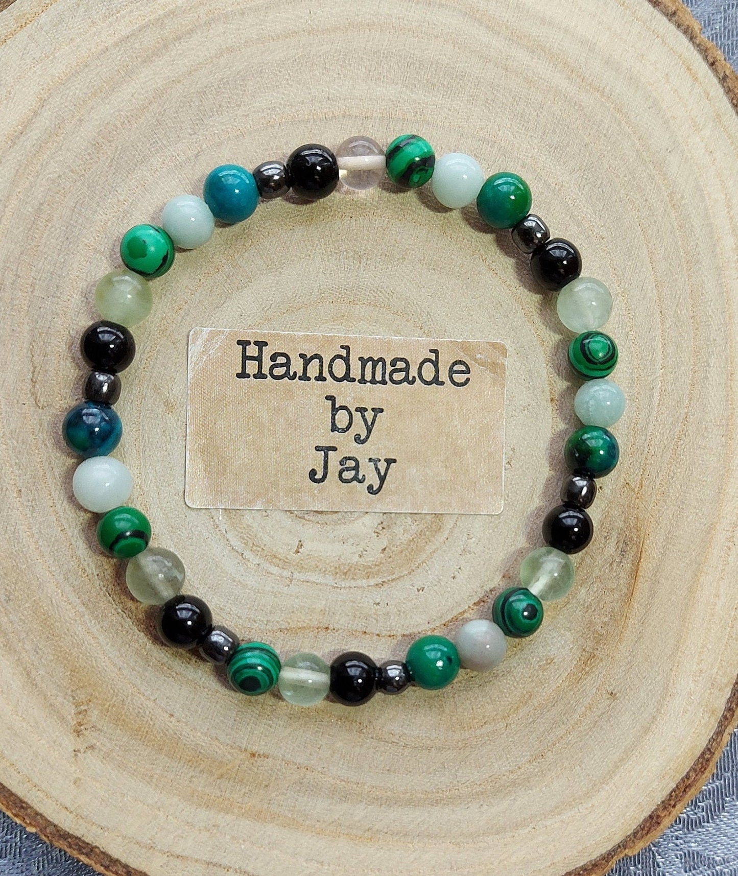 6mm Arthritis, Back Pain, Rheumatism and Nerve Pain Support Crystal Gemstone Bracelet