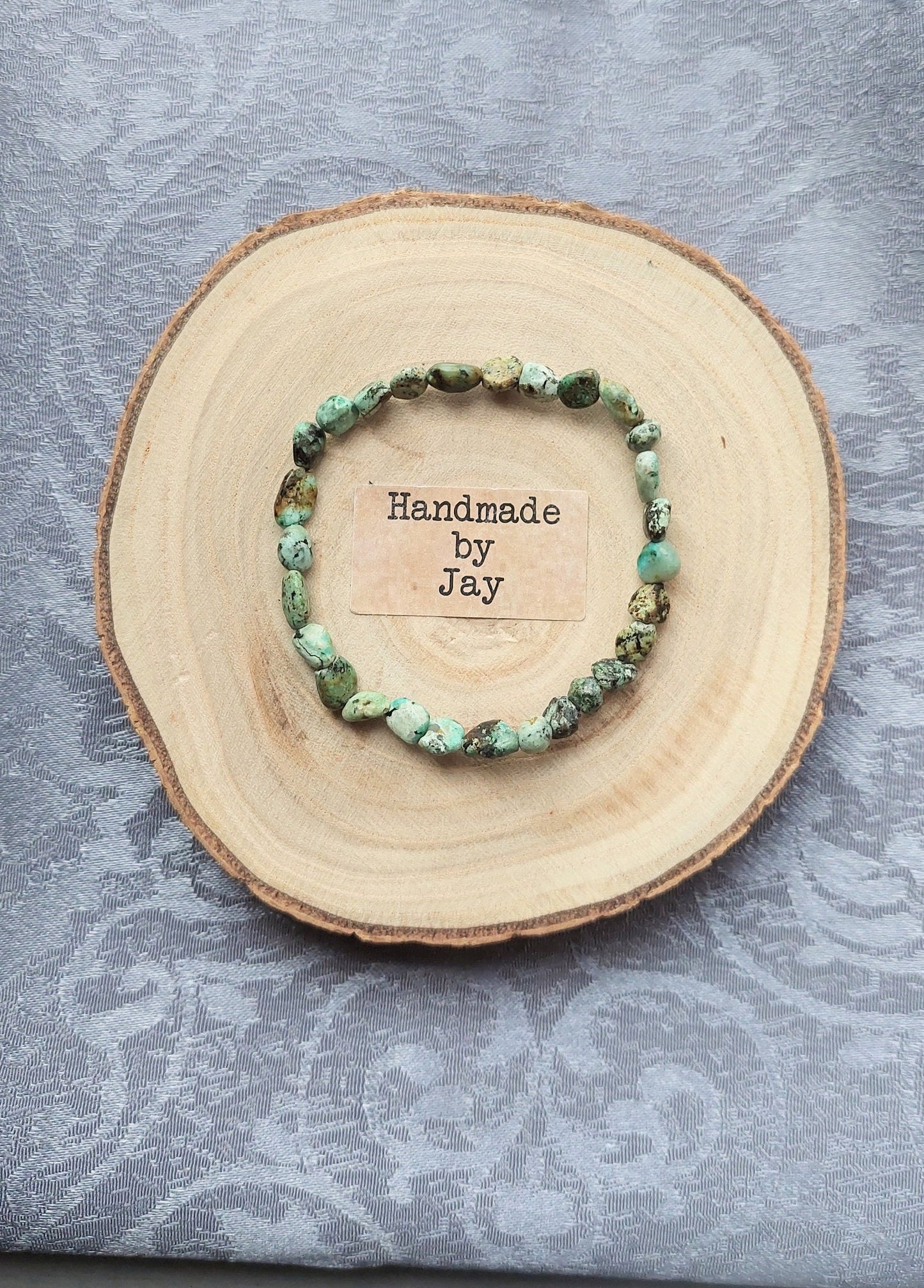 Rare African Turquoise Crystal Stone Bracelet