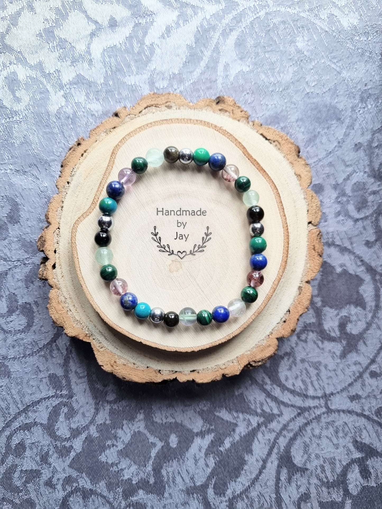 Osteoarthritis, Back Pain, Circulation Support Crystal Gemstone Anklet