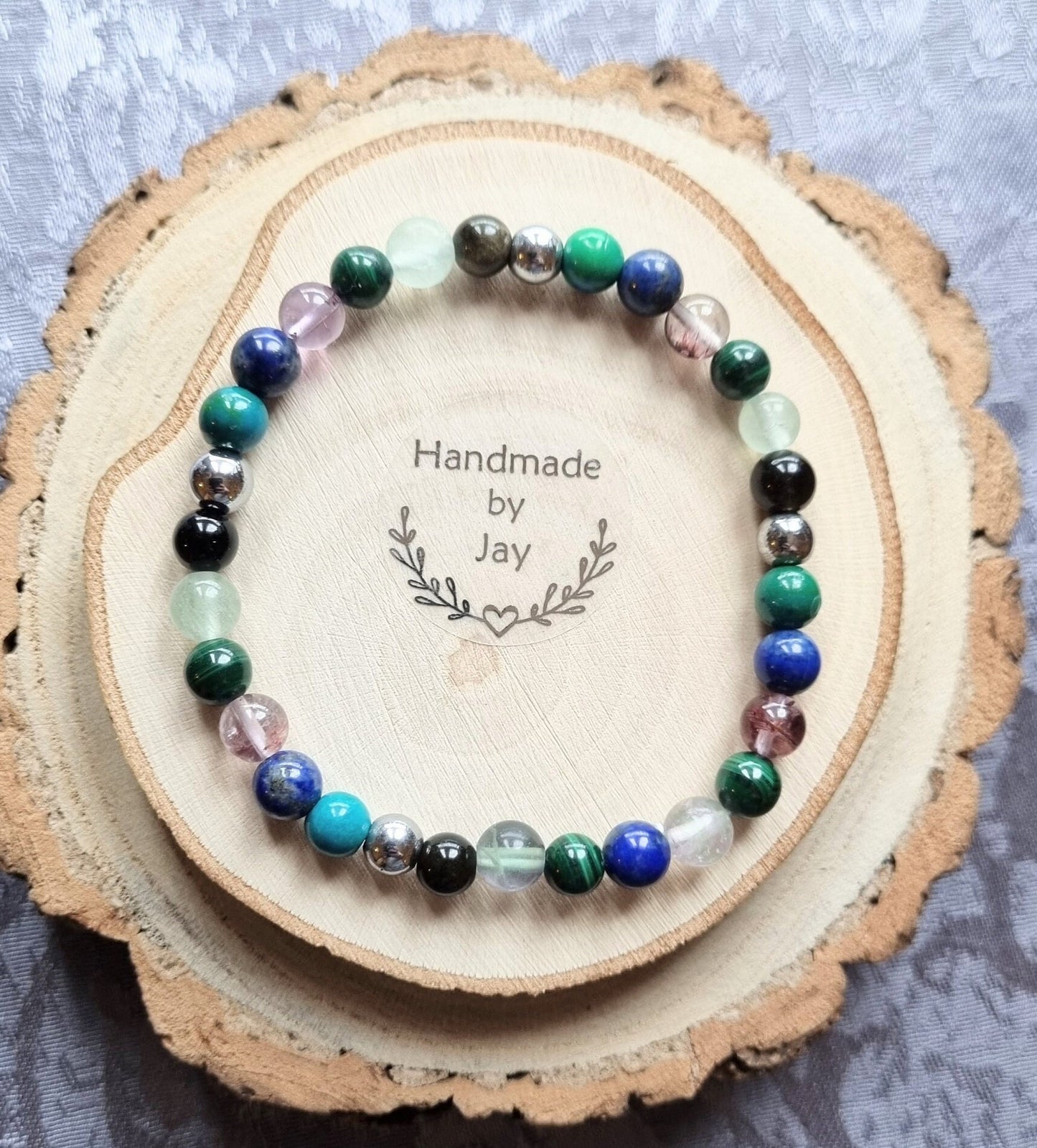 Osteoarthritis, Back Pain, Circulation Support Crystal Gemstone Anklet