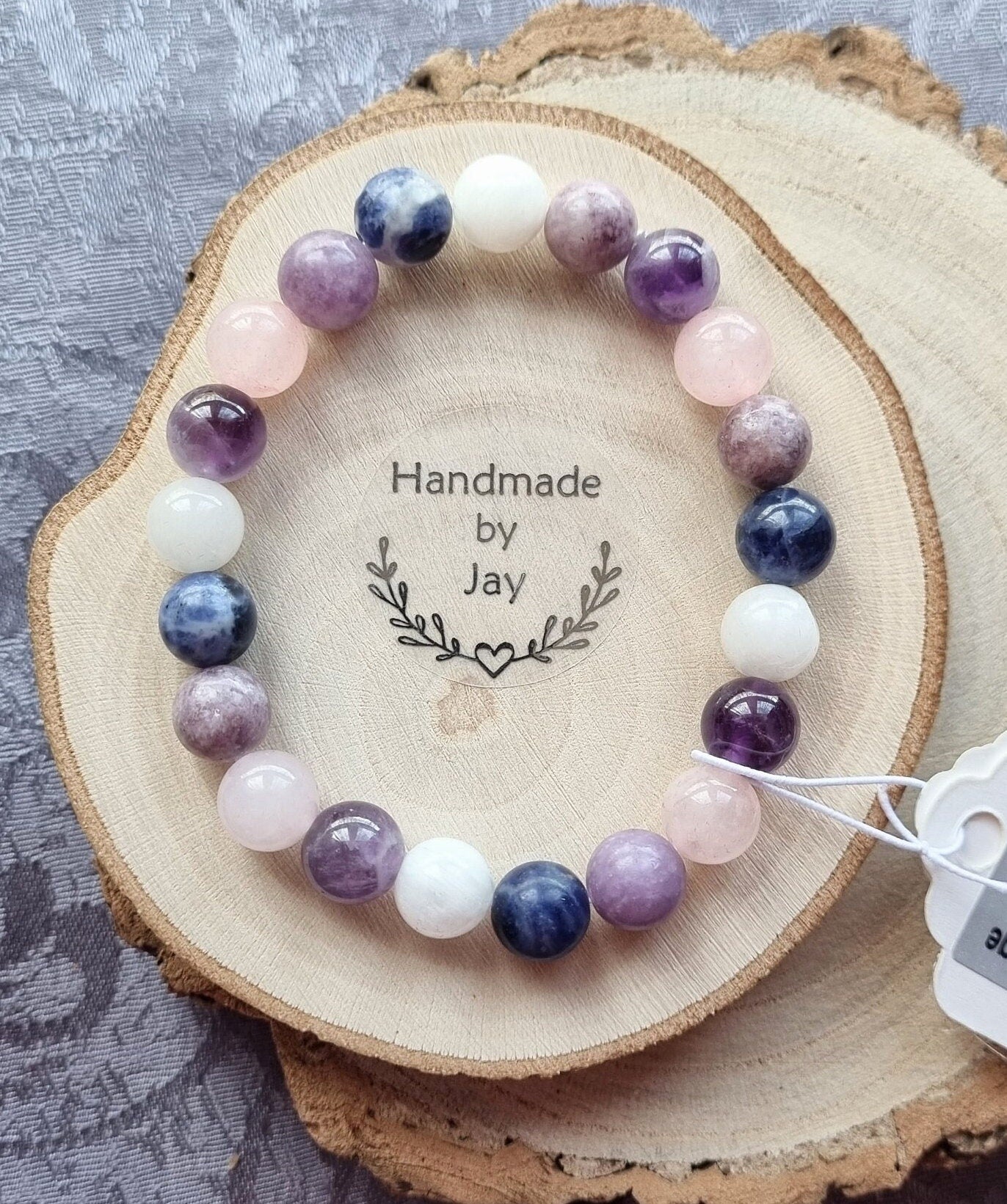 Anxiety & Panic Attacks Crystal Gemstone Beaded Chakra Bracelet