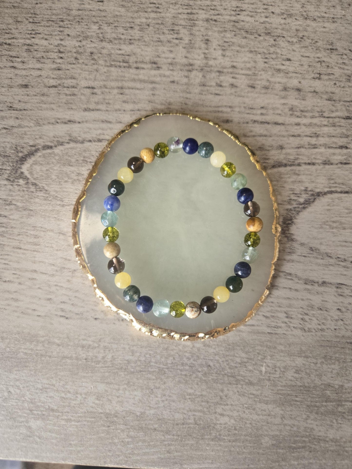 Digestive Support Crystal Gemstone Bracelet: IBS