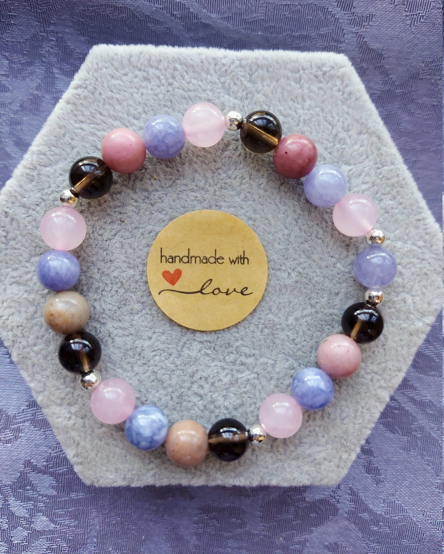 Bereavement & Loss Support Crystal Healing Gemstone Beaded Bracelet