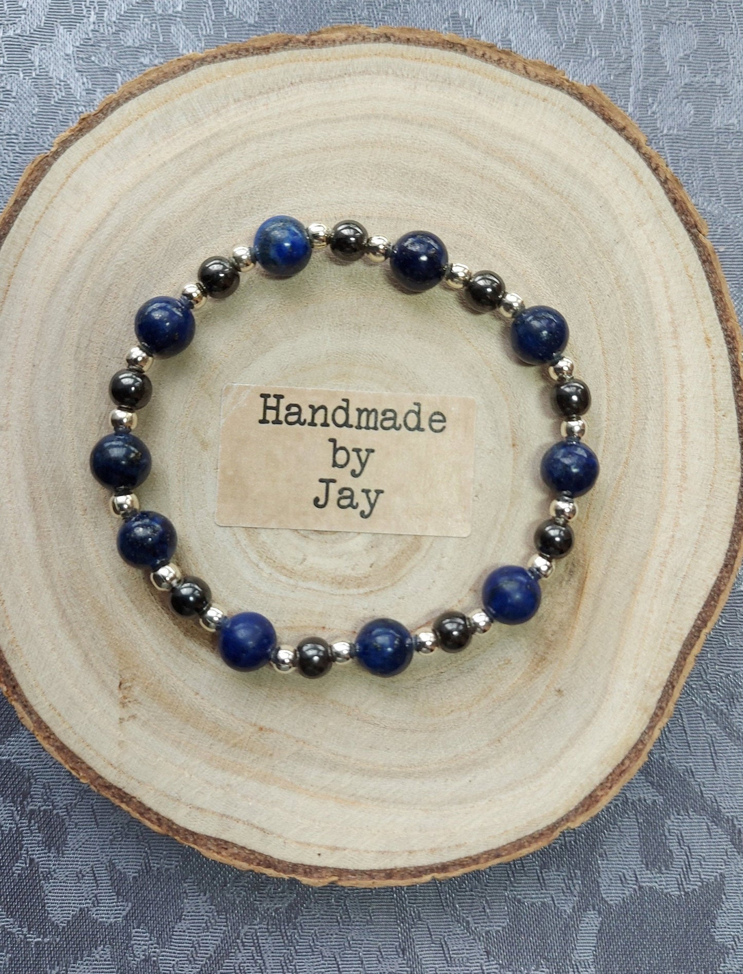 Lapis Lazuli Bio Magnetic Crystal Gemstone Beaded Bracelet