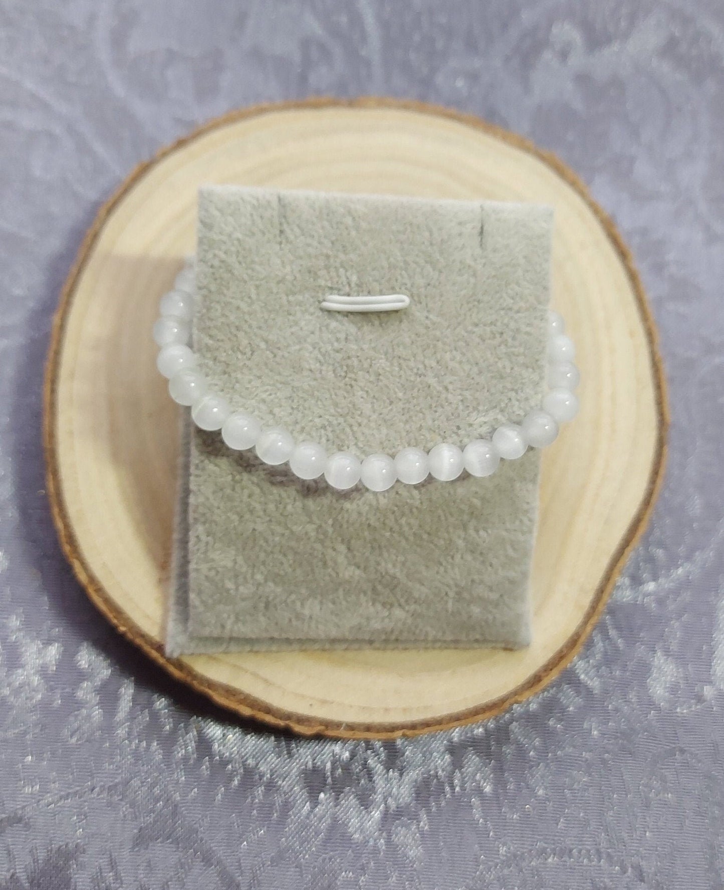 Cleansing, Clearing and Purifying Selenite Crystal Beaded Chakra Bracelet