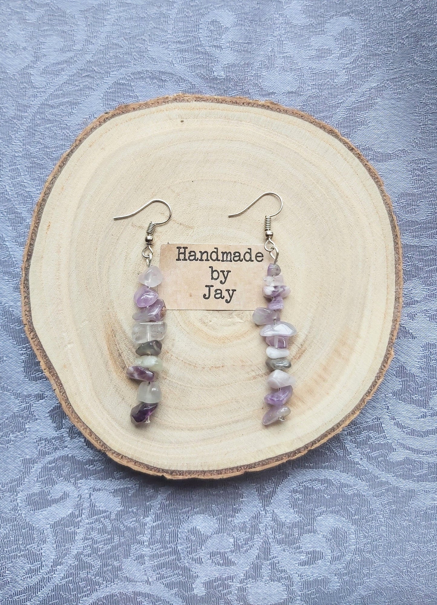 Drop Dangle Crystal Gemstone Earrings
