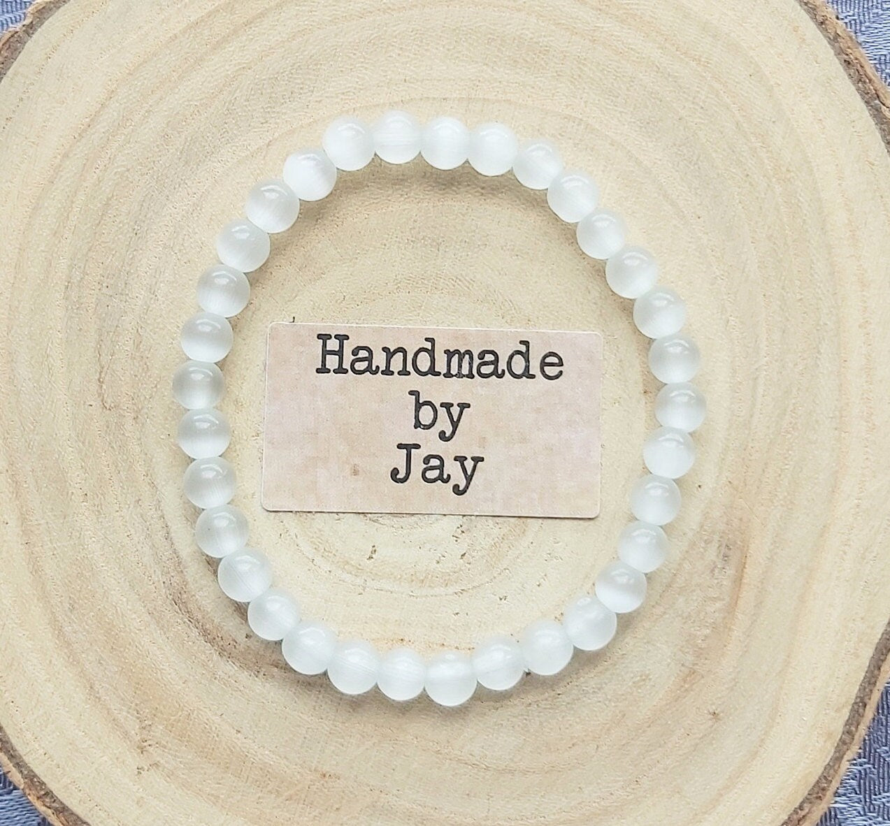 Cleansing, Clearing and Purifying Selenite Crystal Beaded Chakra Bracelet