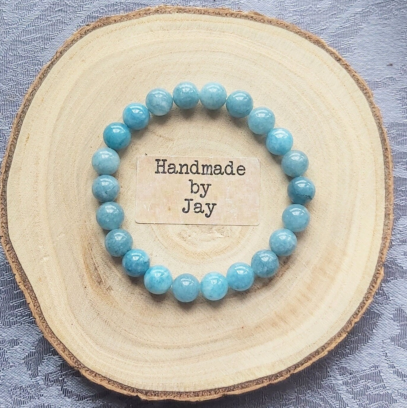 Crystal Birth Stone Gemstone Bracelets Amethyst / Aquamarine/Rose Quartz Crystal Gemstone Beaded Chakra Bracelet