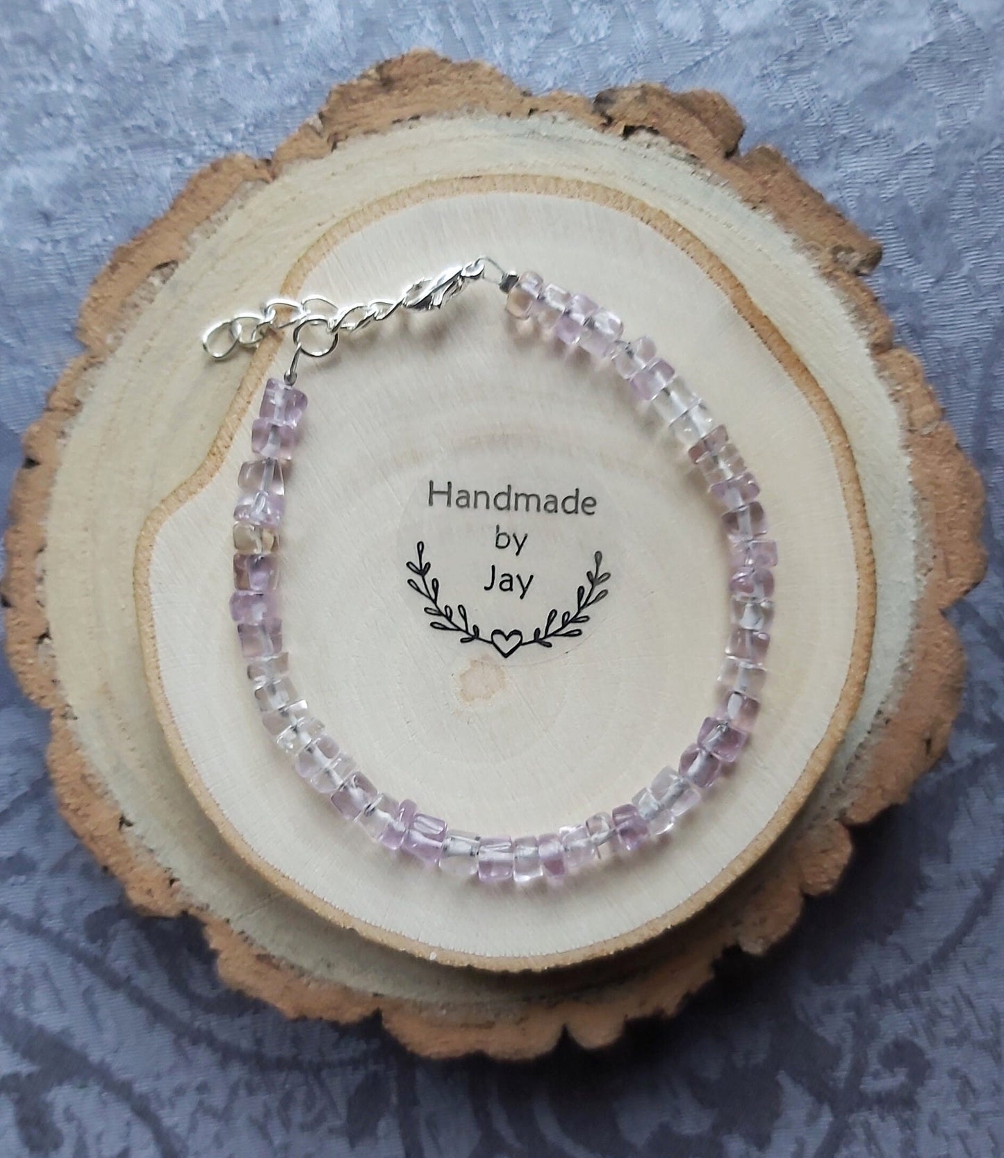 2x4mm Ametrine for Energy, Stress and Calming Crystal Gemstone Beaded Bracelet Reiki Chakra