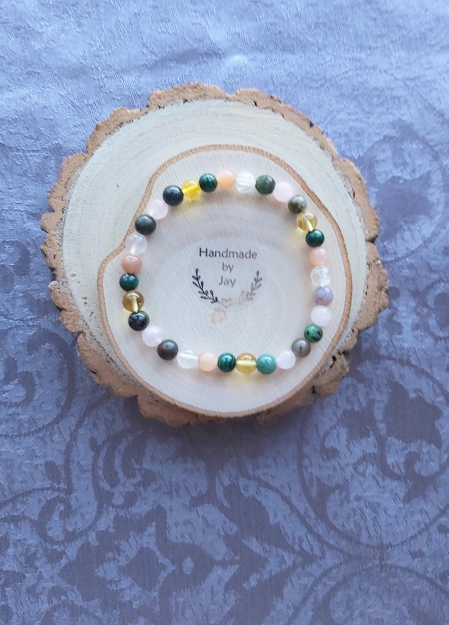 Liver and Kidney Support Crystal Gemstone Beaded Bracelet