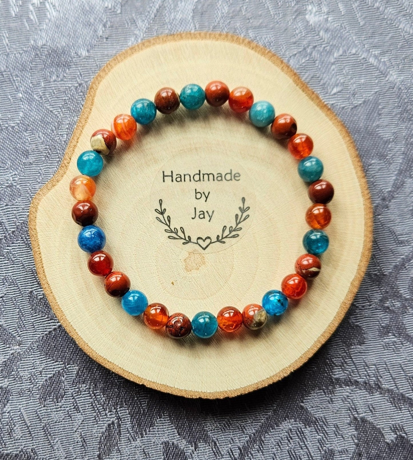 Fatigue, Motivation, Energy & weight Support Crystal Healing Gemstone Beaded Bracelet