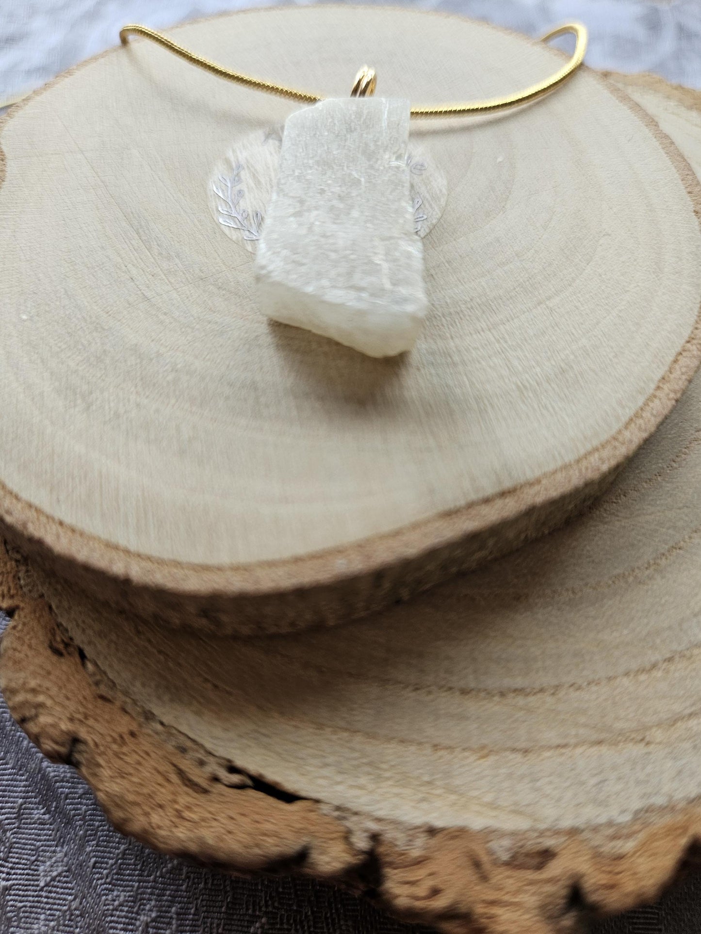 Rainbow Moonstone Pendant: Handmade Crystal Healing Jewelry