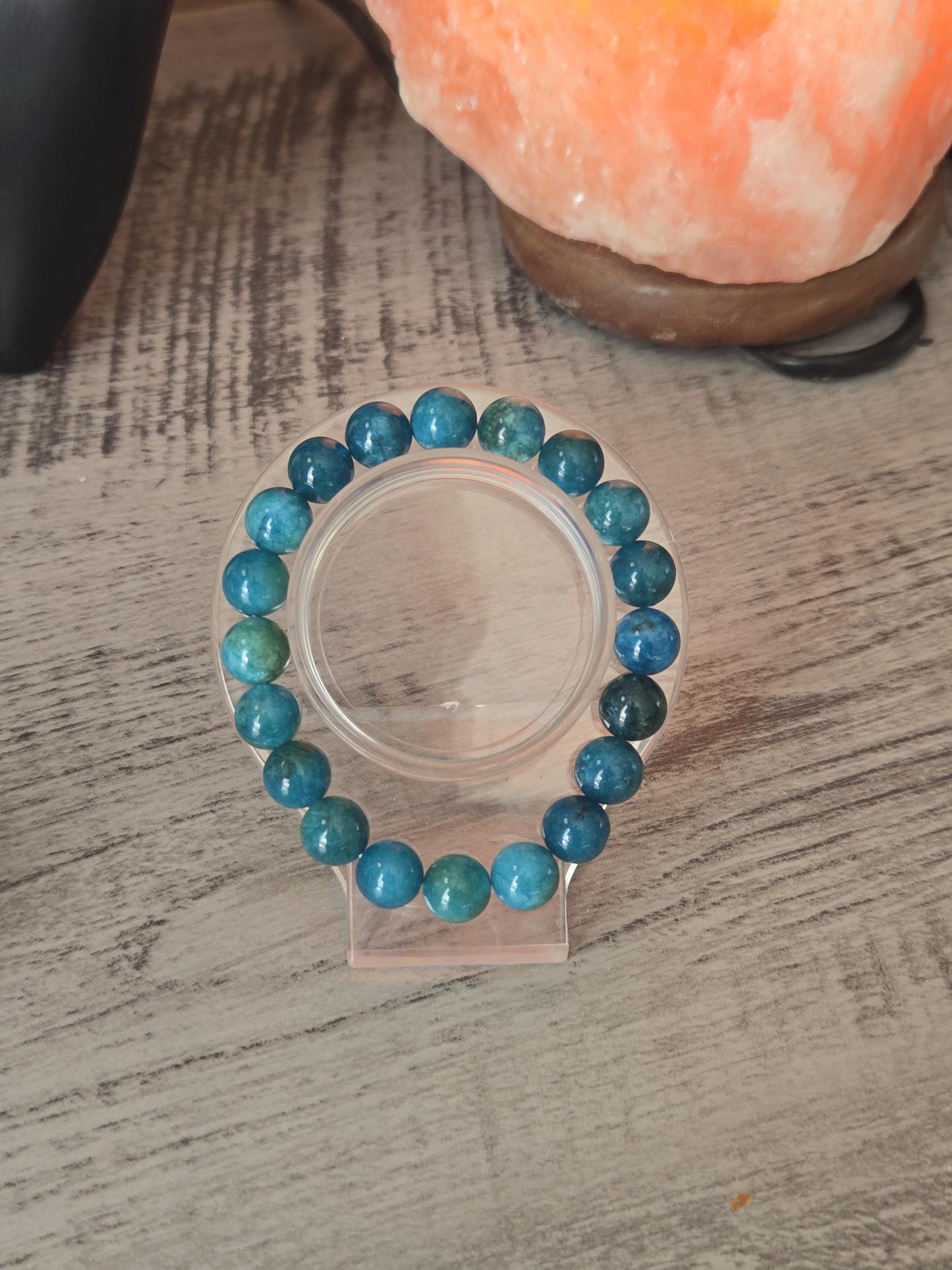 Natural Apatite Bracelet for Positive Energy - 10mm Beads