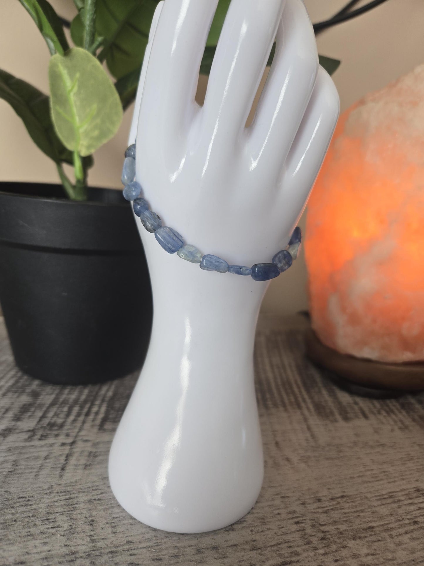 Handmade Natural Kyanite Crystal Healing Gemstone Beaded Gemstone Bracelet