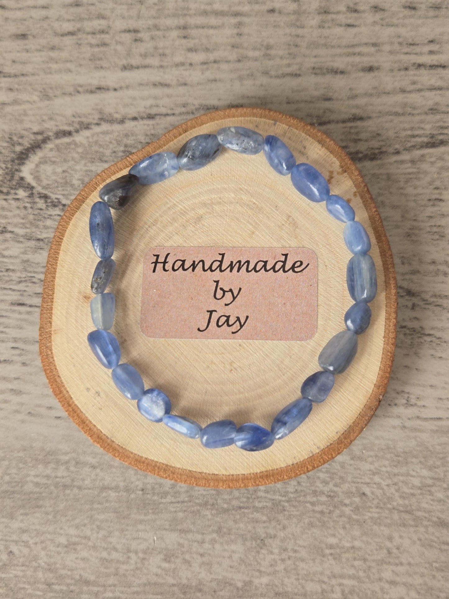 Handmade Natural Kyanite Crystal Healing Gemstone Beaded Gemstone Bracelet
