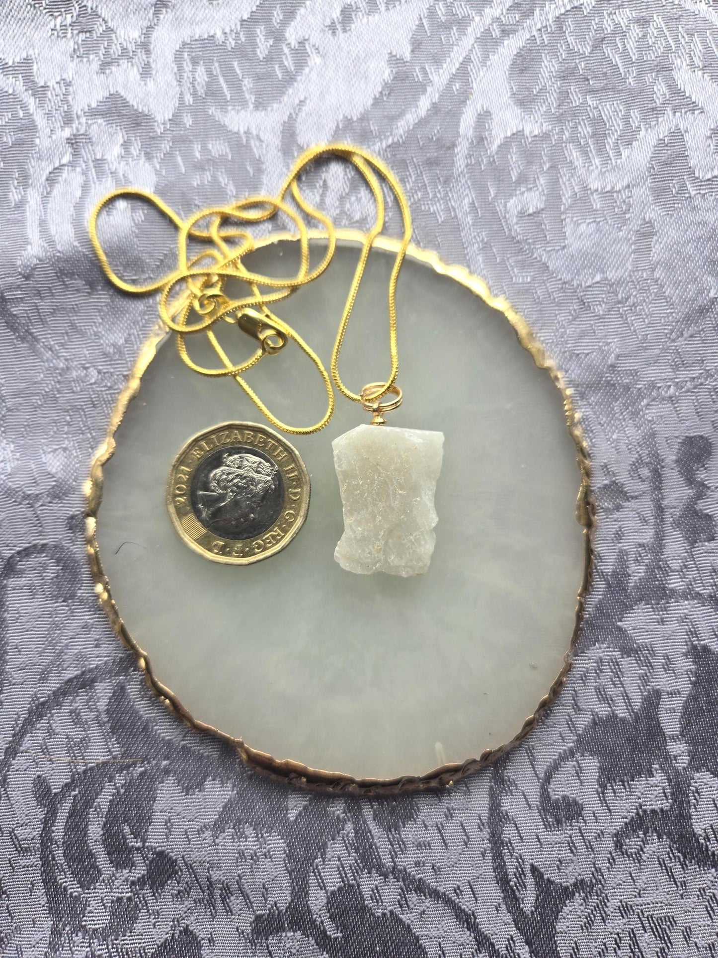 Rainbow Moonstone Pendant: Handmade Crystal Gemstone Jewellery