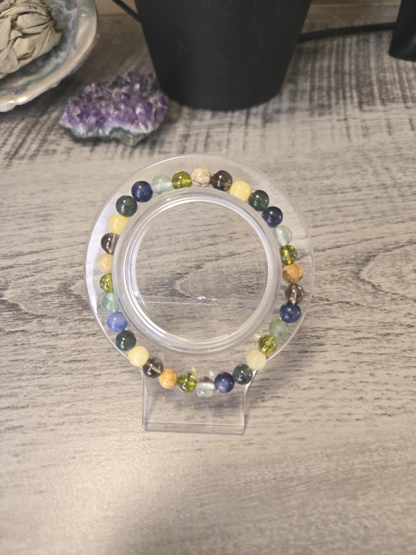 Digestive Support Crystal Gemstone Bracelet: IBS