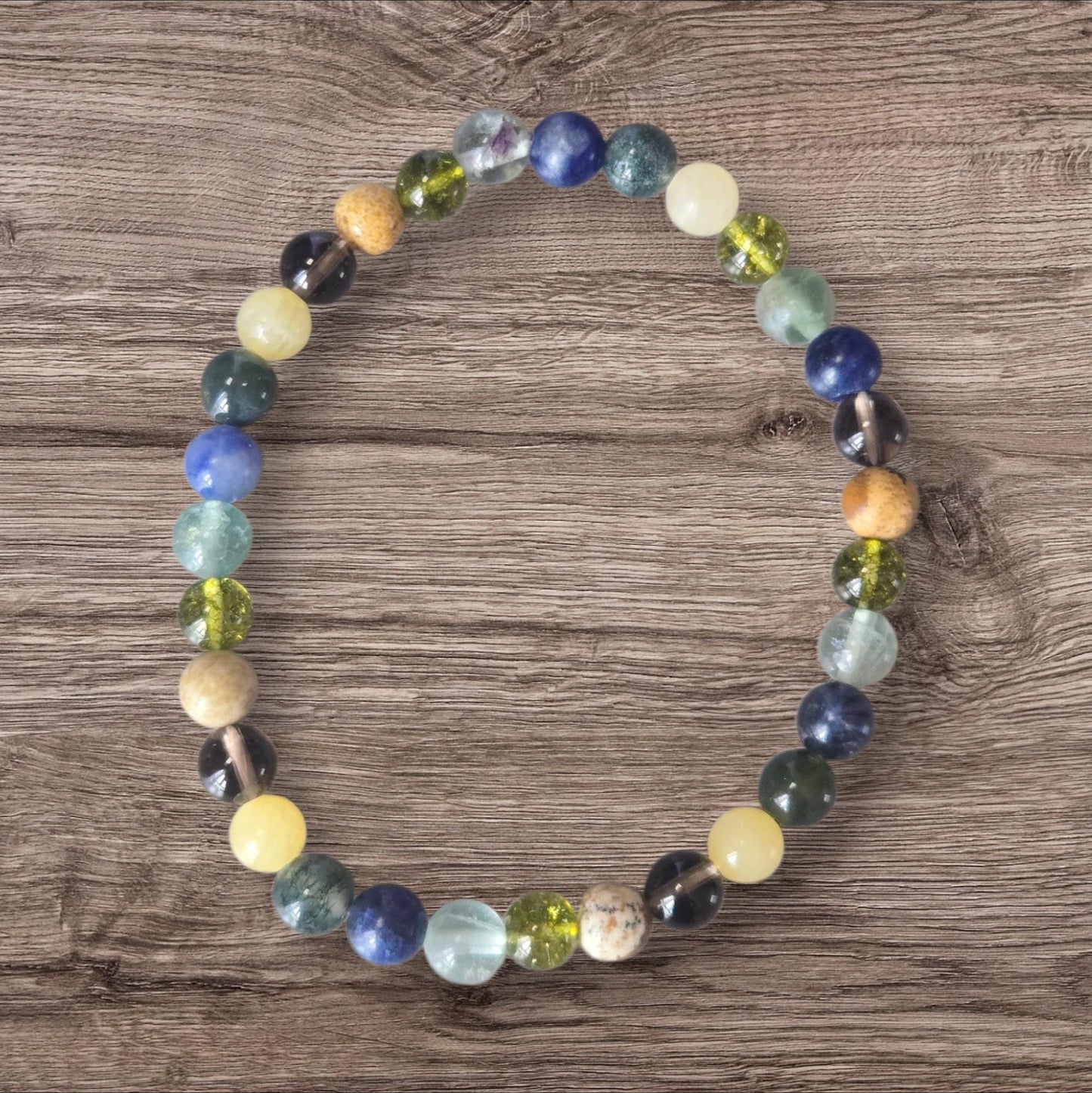Digestive Support Crystal Gemstone Bracelet: IBS