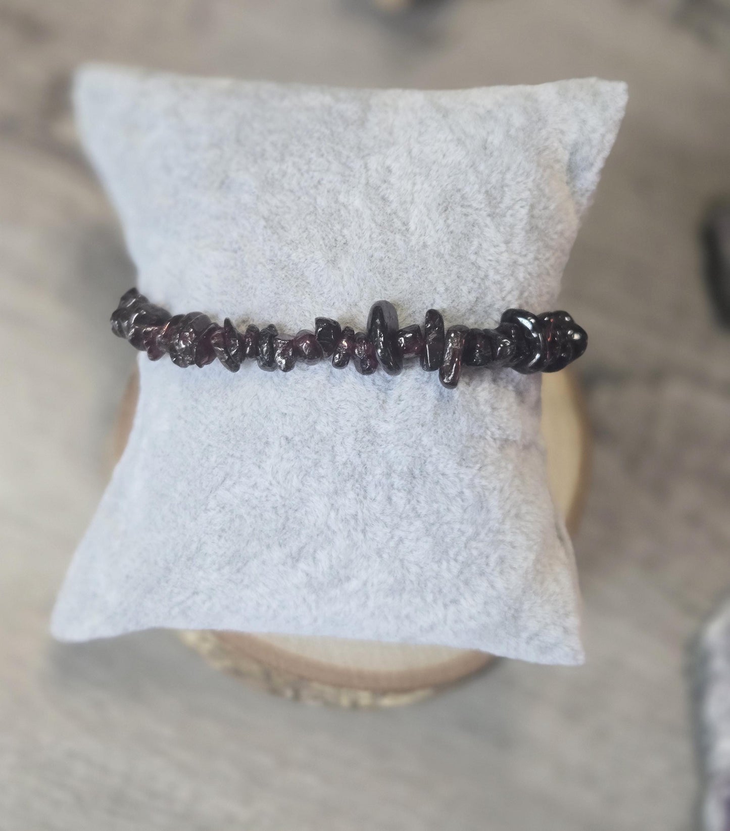 Garnet Crystal Healing Gemstone Beaded Bracelet Anklet