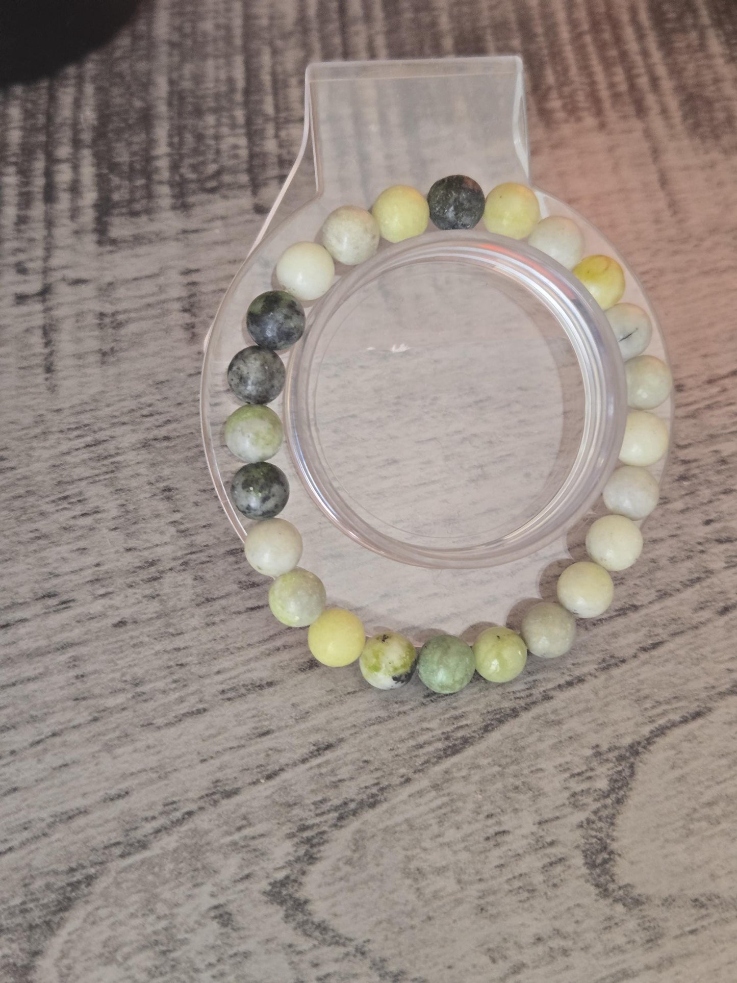 Chrysoprase & Tigers Eye Healing Bracelet: 8mm Crystal Gemstone
