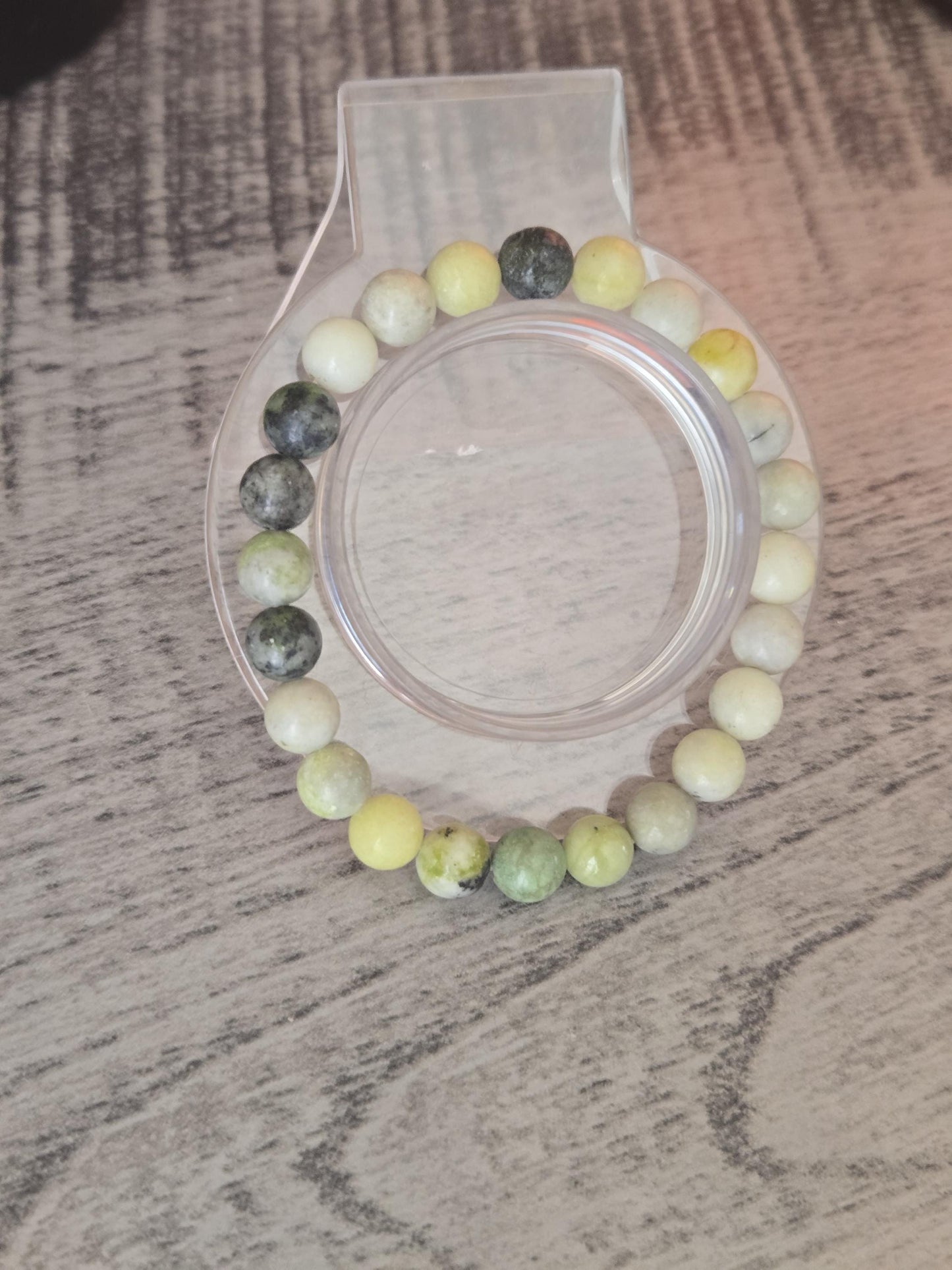 Chrysoprase & Tigers Eye Healing Bracelet: 8mm Crystal Gemstone