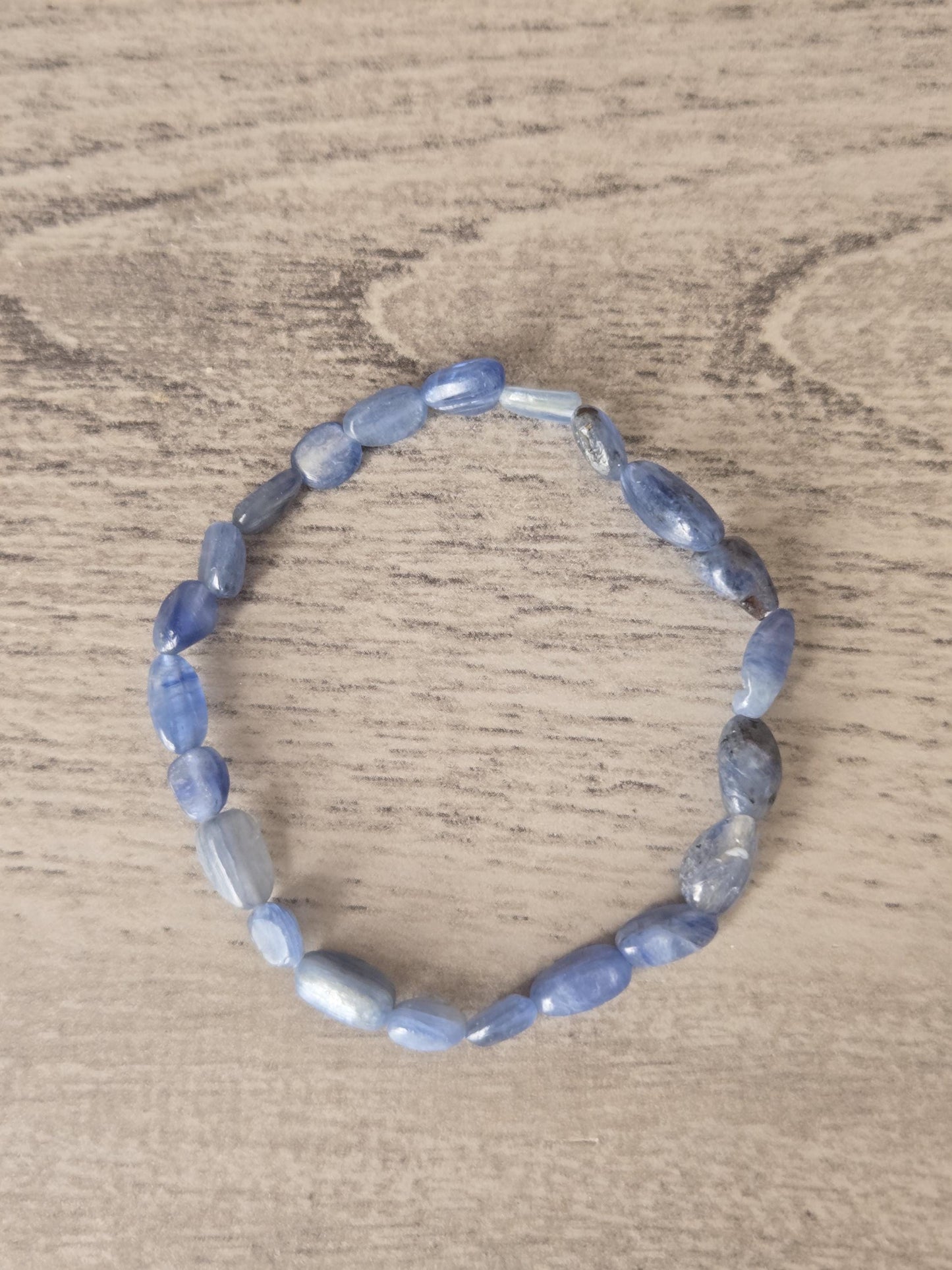 Handmade Natural Kyanite Crystal Healing Gemstone Beaded Gemstone Bracelet