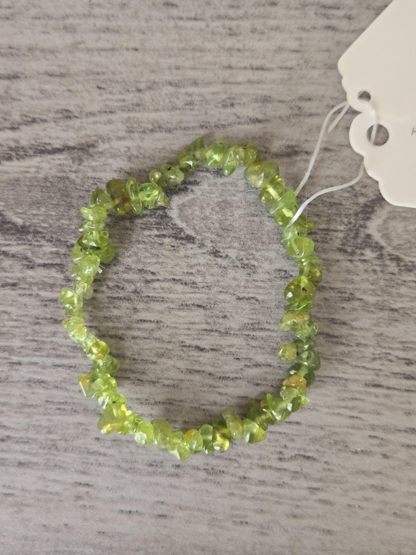 Peridot Crystal Gemstones for Digestion & Chakra Balance Beaded Bracelet