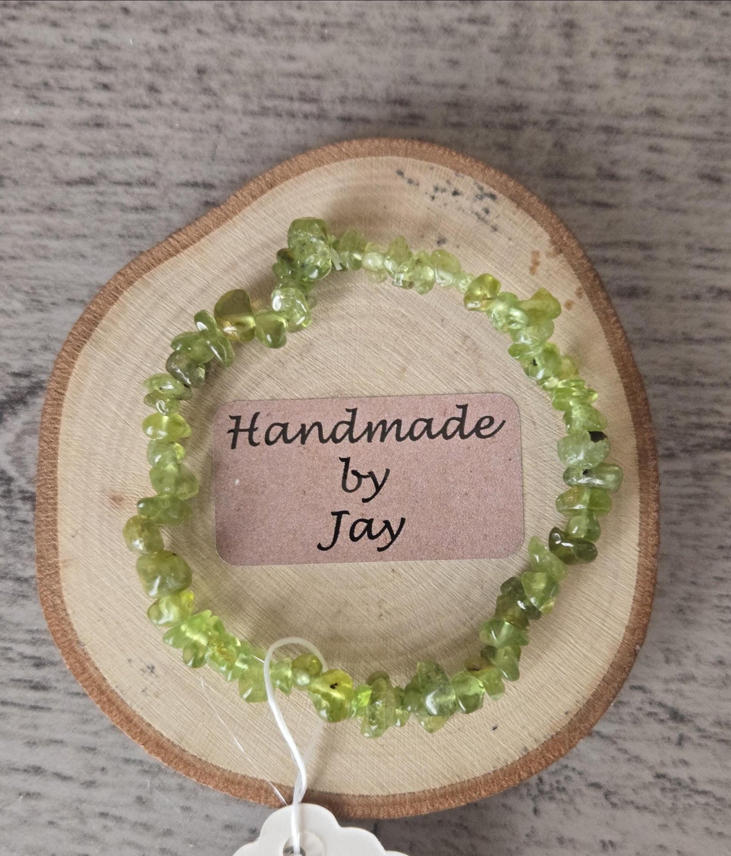 Peridot Crystal Gemstones for Digestion & Chakra Balance Beaded Bracelet